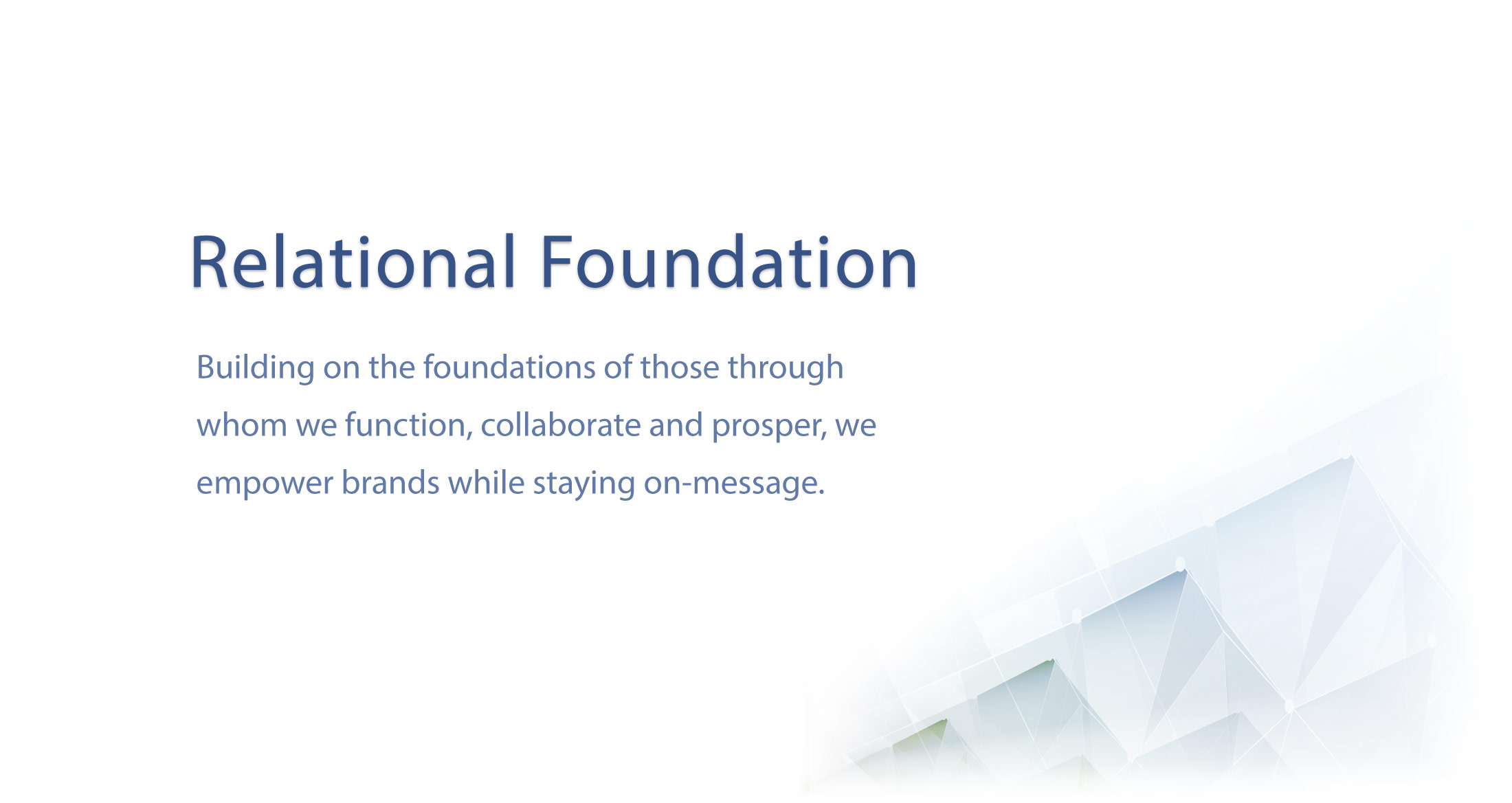 Relational Foundations